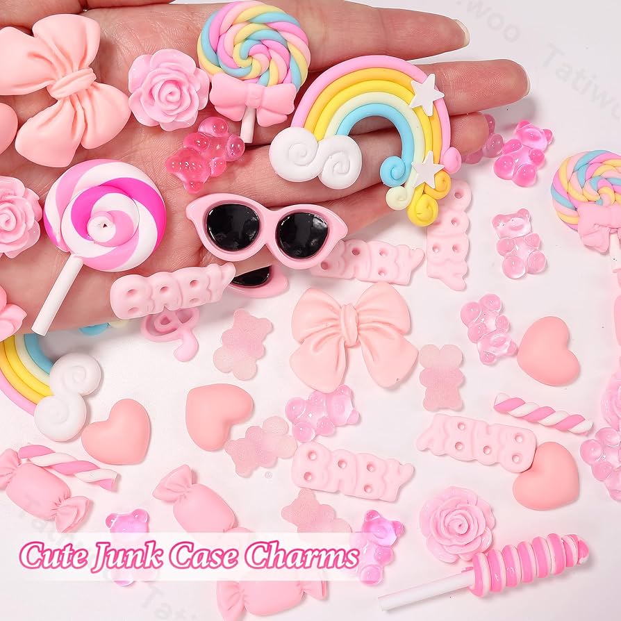 Amazon.com: 60 Pcs Junk Case Charms Kit, Junk Phone Case